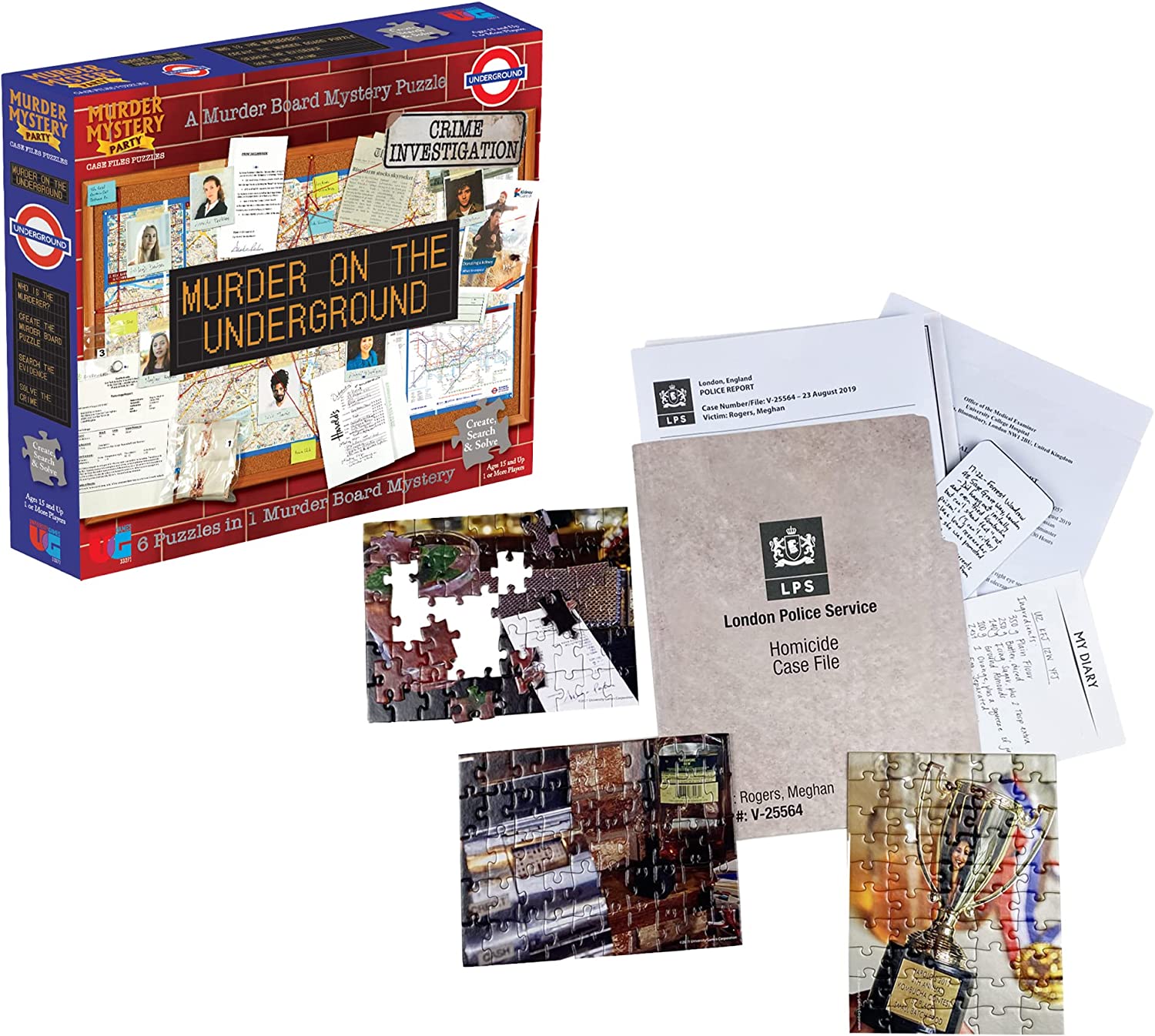 Murder Mystery Party Case File : Murder on the Underground 1000pc Puzzle